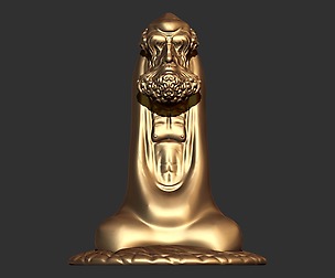0136 Bodhidharma Buddha Monk Ready For 3D Print