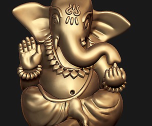 0131 Ganesh Ji Model Ready For 3D Print