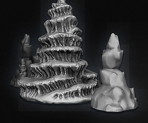 3D Cavern Formations High Poly