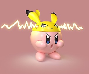 KIRBY-PIKACHU POKEMON