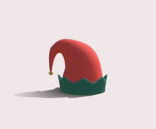 Cartoon Elf's hat