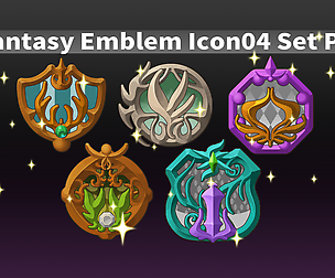 Fantasy Emblem Icon04 Set Pack