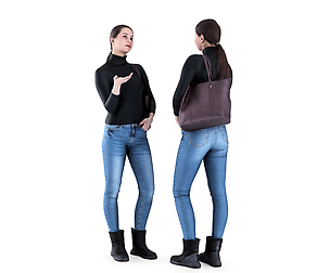 Woman casual style with a bag 82