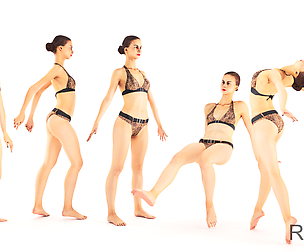 Beautiful woman in a swimsuit animated 107