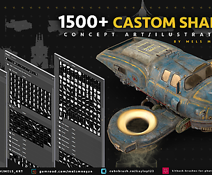 1500+ Kitbash custom shapes