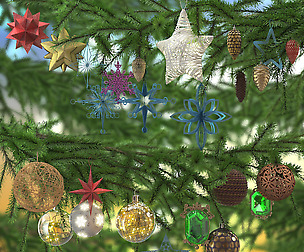 Christmas decor toys set
