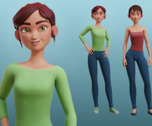 Nina, Blender Rig