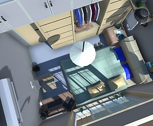 Bedroom Low poly 3d Model
