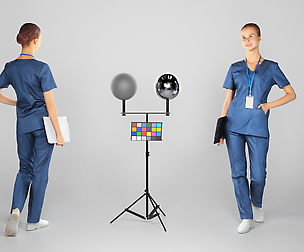 Young surgical nurse with a folder 105