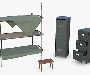 Bunker Beds and Cabinets WWII