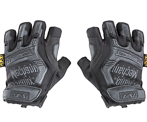 Military gloves half-finger of color black 17