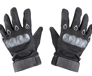 Military gloves of color black 16