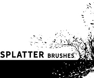 Circular splatter brushes