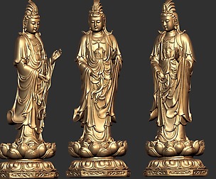 0122 Bodhisattva 001 3D Model