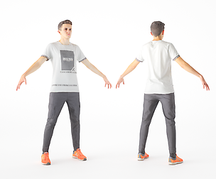 Male casual style with PBR textures 18