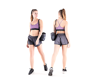 Sporty woman walking 31