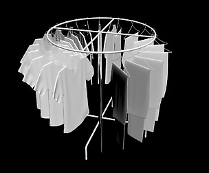 jeans tshirts round rack