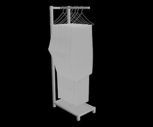 folded hanging jeans pants rack