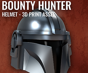Bounty Hunter - Helmet - 3D Print Asset