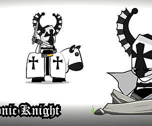 Chibi Teutonic Knight 2D Game Sprite
