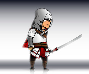 The Light Assassin 2D Game Character Sprites