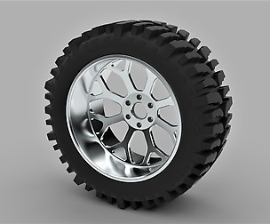 Offroad wheel for lifted trucks