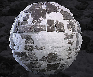 Stone Floor with Snow - Substance Designer