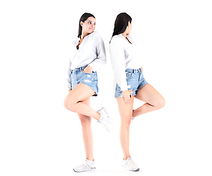 Female casual funny