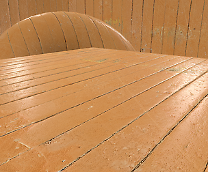 Old wooden floor. View 1.