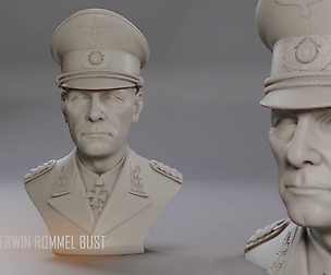 Erwin Rommel Bust