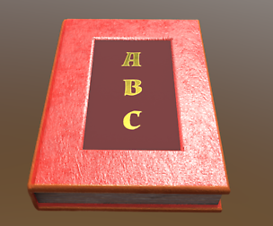 Book ABC PBR game ready low-poly