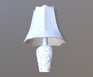Bedroom Lounge Lamp PBR low-poly game ready