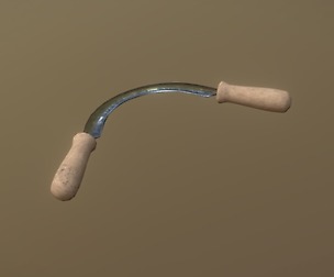 Old draw knife PBR low poly game ready