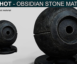 Keyshot - Obsidian Stone Material (Sample)