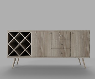 3D Modeling & Rendering Tv Stand