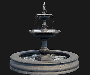 Charleston Outdoor Water Fountain от  3dseller.com