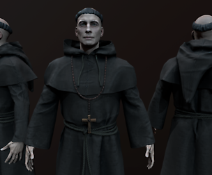 Monk 3d model