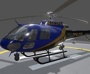 AS-350 Miami City Police Animated