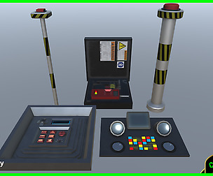 Sci fi Buttons Levers and Gears Vol 1