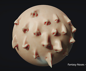 Zbrush - 18 Fantasy Noses - VDM Brushes