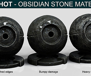 Keyshot - Obsidian Stones