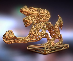 Dragon With Icosahedron