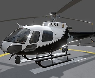 AS-350 Edmonton Police Service Animated