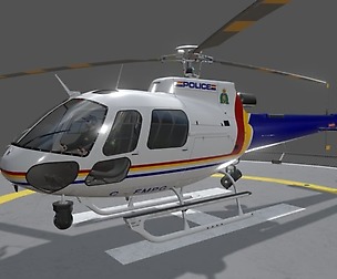 AS-350 Royal Canadian Mounted Police Animated