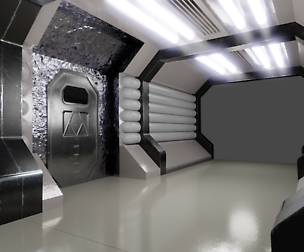 Sci-fi Corridor (Retro)