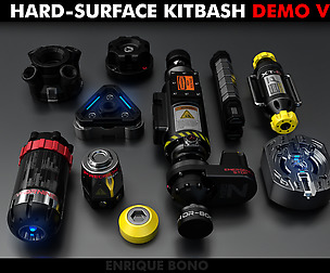 Kitbash Hard-Surface DEMO V1