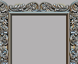 Mirror classical carved frame set 3