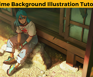 Anime Background Illustration Tutorial