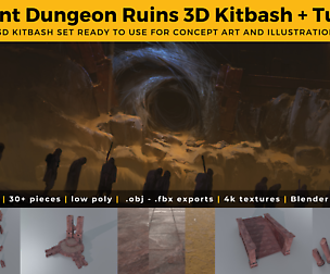 Dungeon Ruins 3D Kit Set & Tutorial