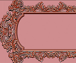 Mirror classical carved frame - K3